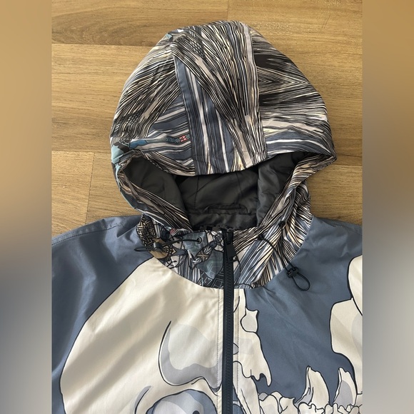 Rebel Vengeance Japanese Skeleton Samurai Windbreaker Jacket, Rare, XXL - NWT - Picture 7 of 11